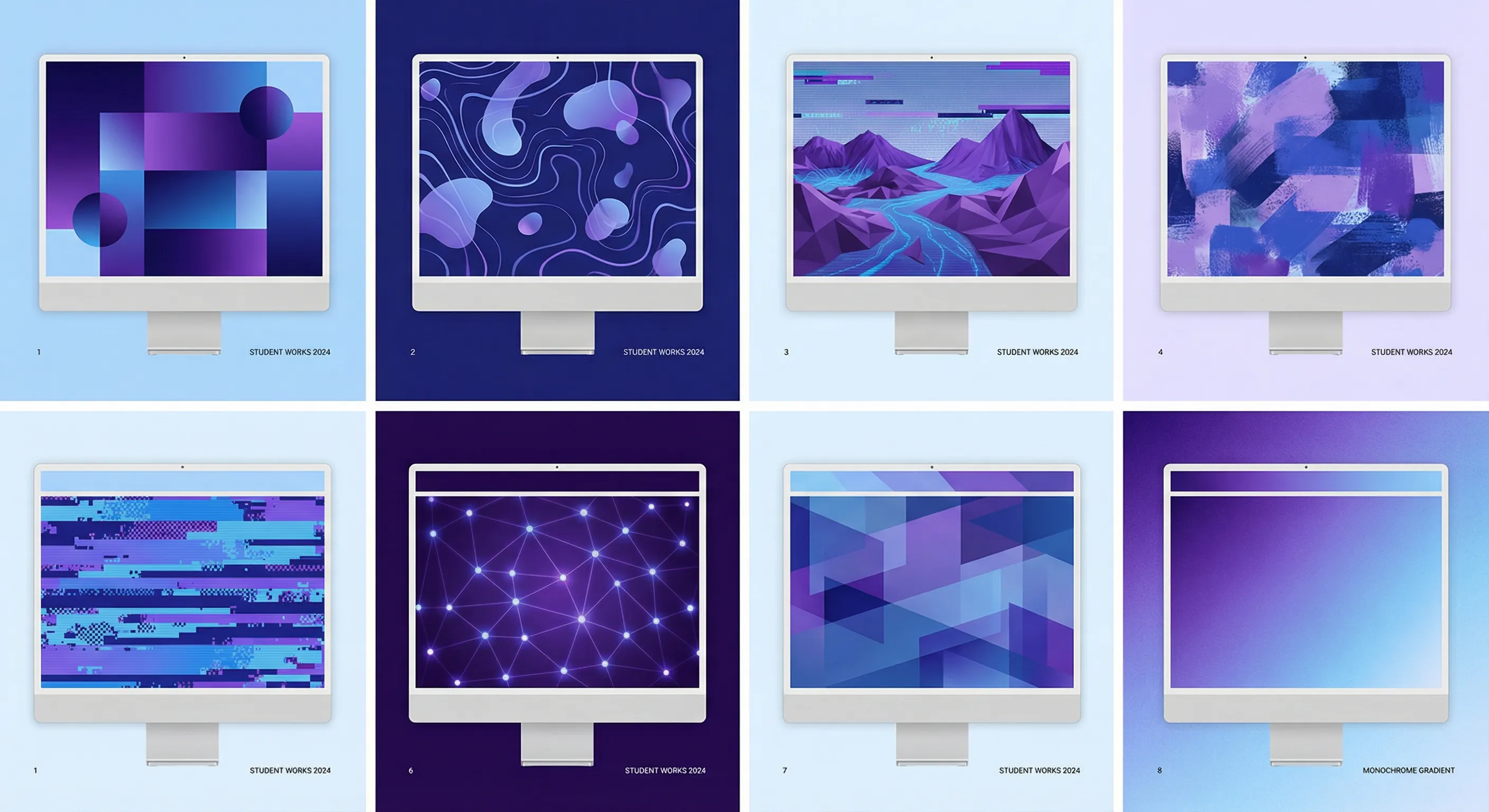 Landscape painting created in a workshop